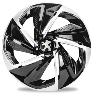 Calota Esportiva Nitro Aro 14 Black Silver Peugeot 206 207 208 307 em Oferta na Shopee