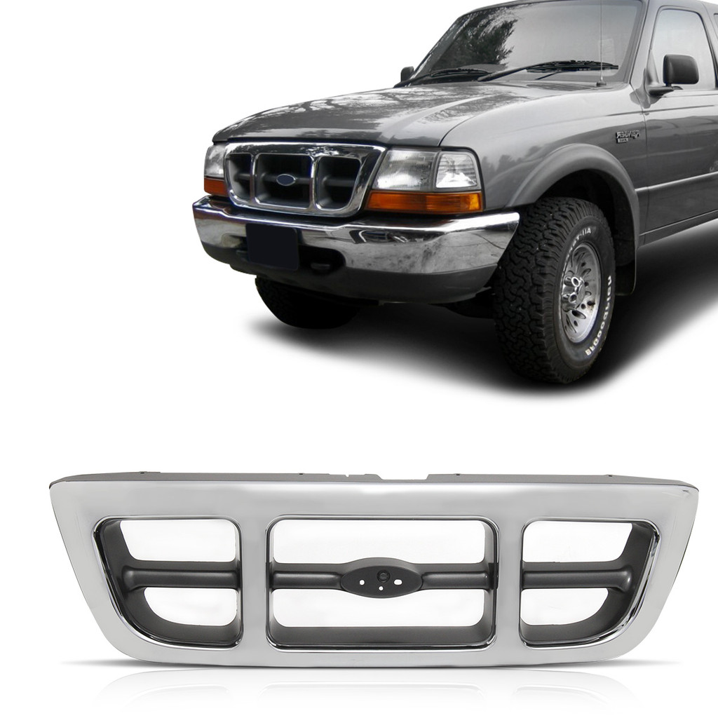 Grade Dianteira Ranger 4x4 98 99 2000 2001 2002 2003 Cromada