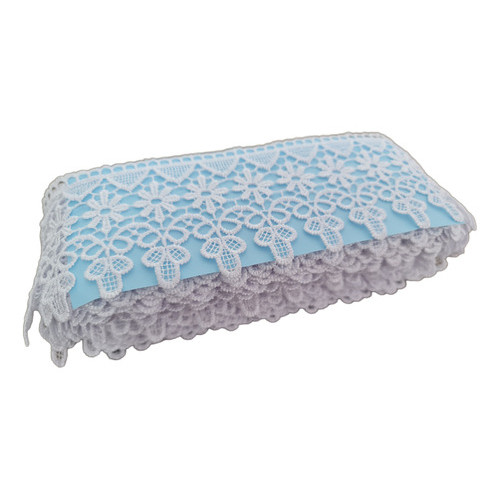 Renda De Guipír Branca 9cm Largura - 13,7 Metros Rgp11
