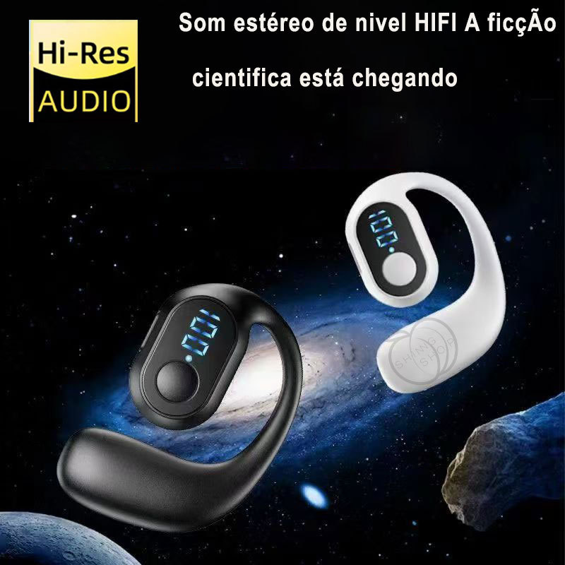 Fone De Ouvido Bluetooth Sem Fio 5.3 Fones Com Um Único Esportivos Comerciais fones de ouvido sem fio bluetooth touch