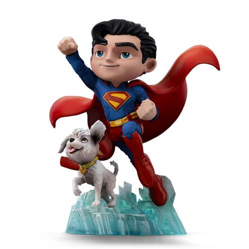 Estátua Superman e Krypto - Superman Legacy Movie - MiniCo- Iron Studios em Oferta na Shopee
