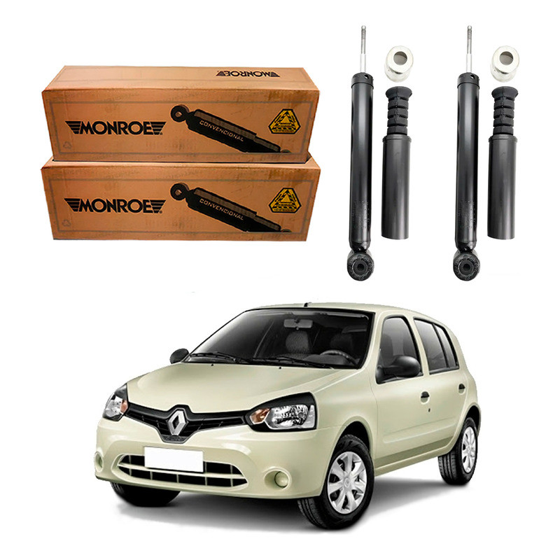 Kit Amortecedor Traseiro Clio 1.0 2013 A 2016 em Oferta na Shopee