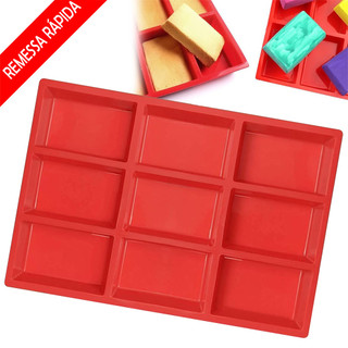 Formas de pão de silicone, forma de pão de silicone antiaderente para assar 9 cavidades, 1 pçs formas de cozimento
