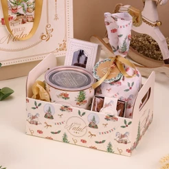 10 CESTA NATAL 12,5X22X15 CANDURA 5229 ( JANGO NATAL 2025 )