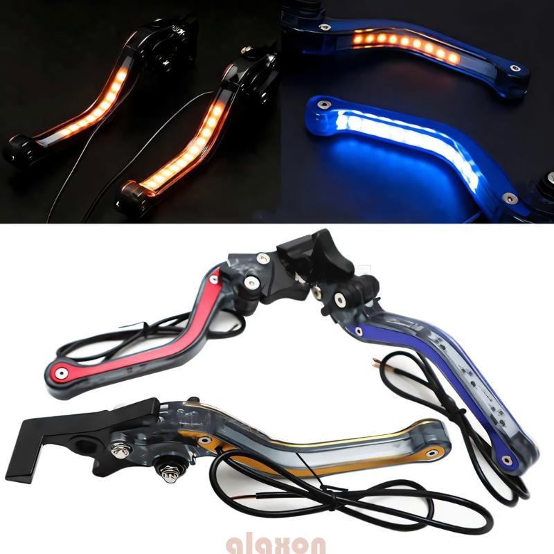 Alavanca Freio Motocicleta LED Luz Sinalização Embreagem Hidráulica Para Scooter Ciclomotor