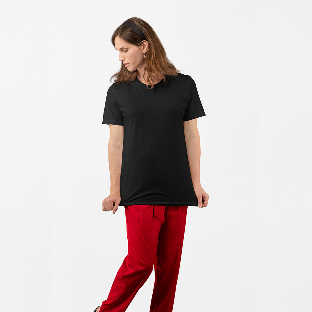 Kit 5 Camisetas Feminina Camisa Preta Algodão Não Perde Cor Style
