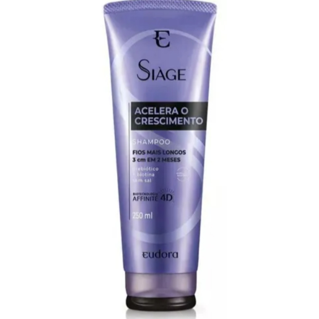 Shampoo Acelera O Crescimento Eudora Siàge 250ml Affinité 4d