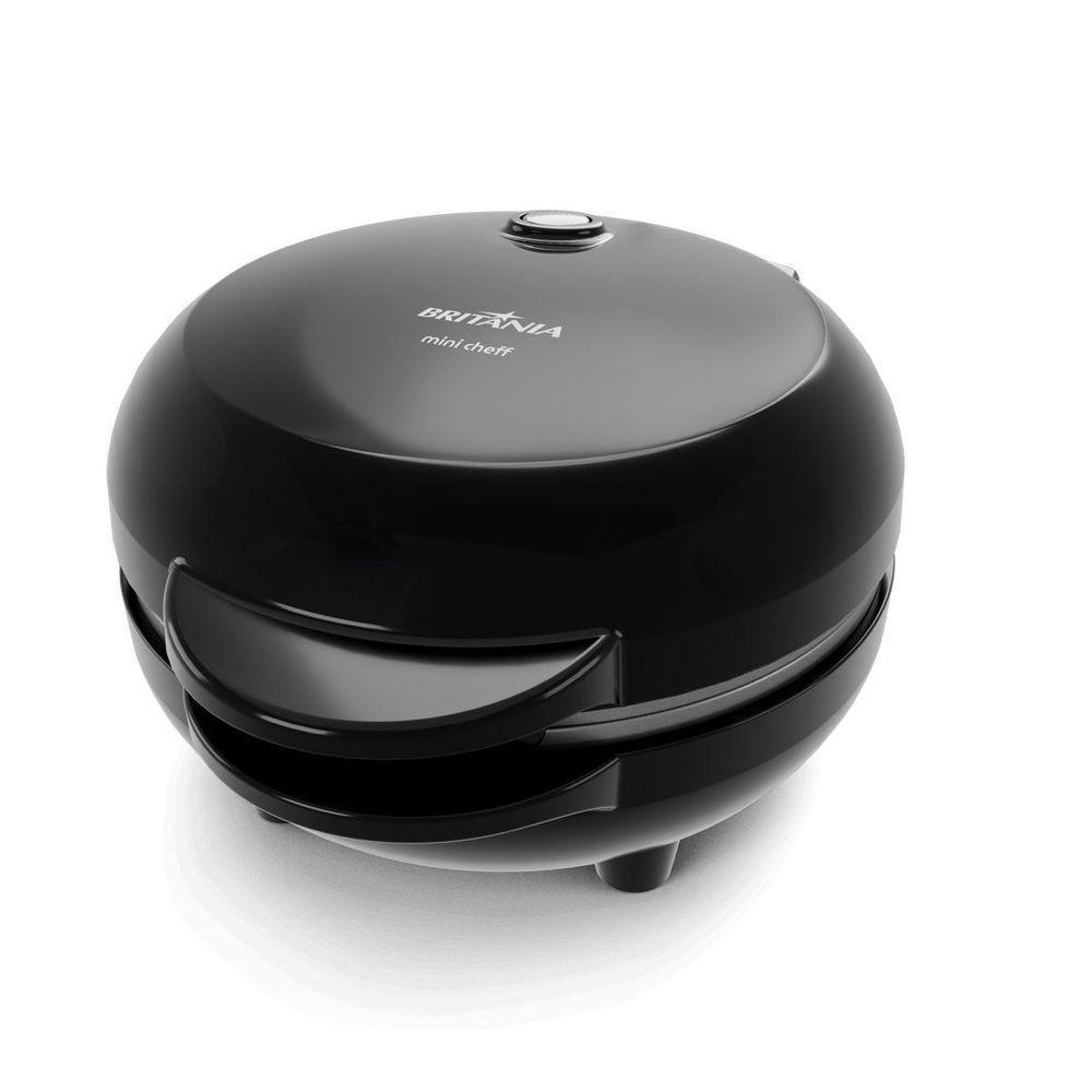 Mini Grill E Sanduicheira Britânia 550W Chapas Lisas BGRE03A 110V