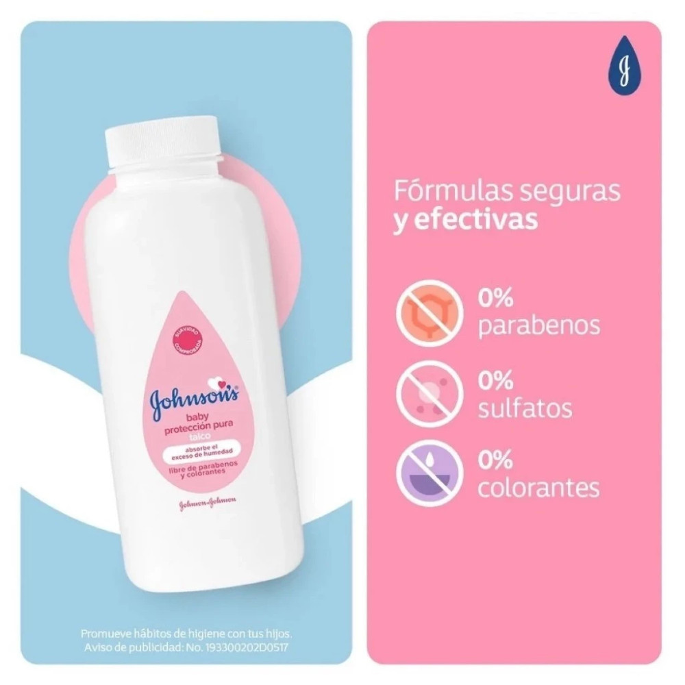 Talco Johnson’s Baby Original 100g | Pó Dermo Protetor | Proteção e Conforto para a Pele do Bebê