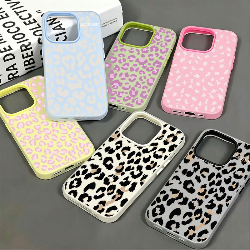 Capa Gelatinosa Com Estampa De Leopardo Pálido Para Samsung A56 A36 A17 A07 A26 A06 A16 A35 A54 A05S A05 A15 A14 Fosca
