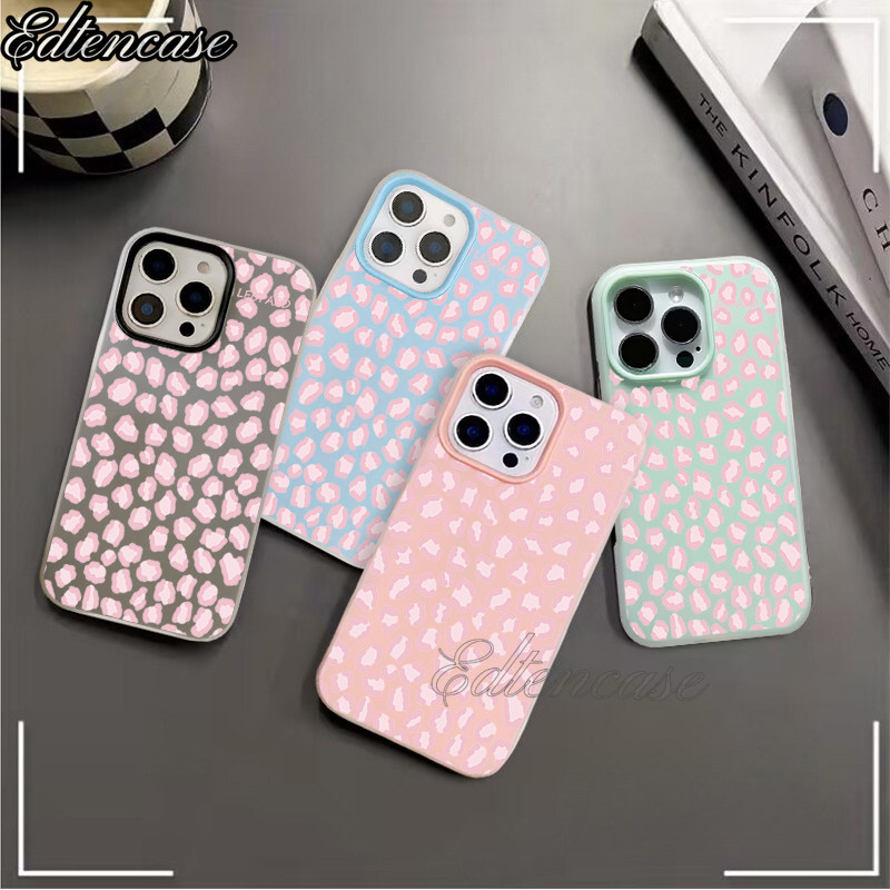 Para Samsung A17 A07 A06 A16 A55 A35 A54 A05S A05 A15 A14 A04S A03S Rosa Leopardo Impressão 2nd1 Geléia Caso De Telefone