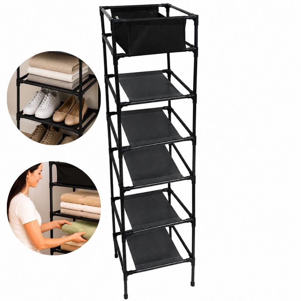 ESTANTE ORGANIZADORA 6 NIVEIS MULTIUSO MODULAR DESMONTAVEL PRATELEIRA SAPATEIRA LIVROS ROUPAS BRINQUEDOS LAVANDERIA
