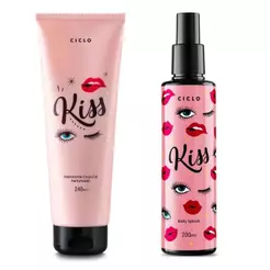 Combo Kit Kiss Body Splash + Hidratante Corporal Perfumado Ciclo Cosméticos