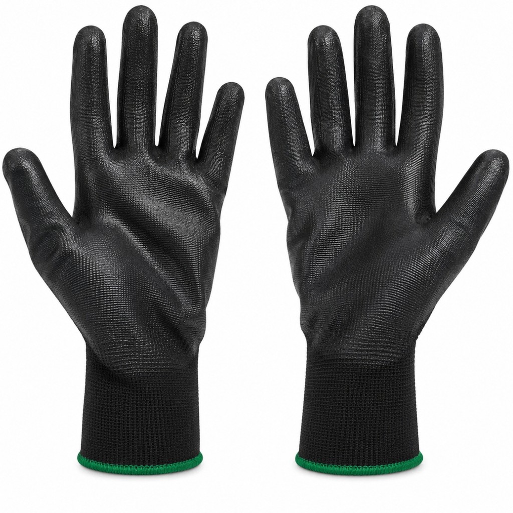 Luva CG Supertact PU Tamanho 9 Preta 012642912 Carbografite
