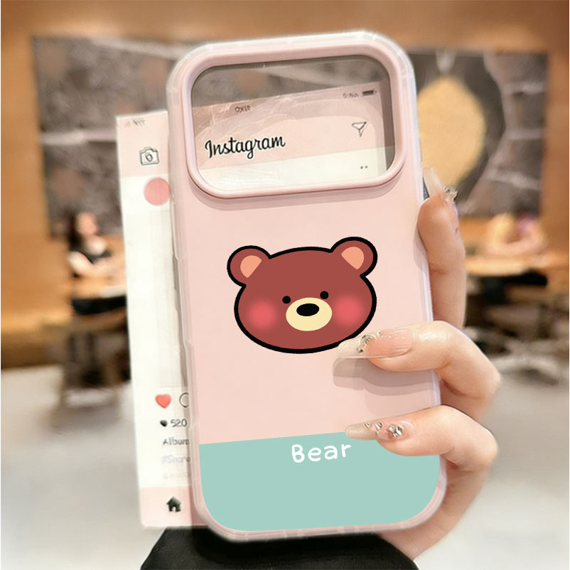 Bloco De Cores Pequeno Animal Rosto Geléia Caso Para Samsung A56 A36 A17 A07 A26 A06 A16 A35 A54 A05S A05 A15 A14 Fosco