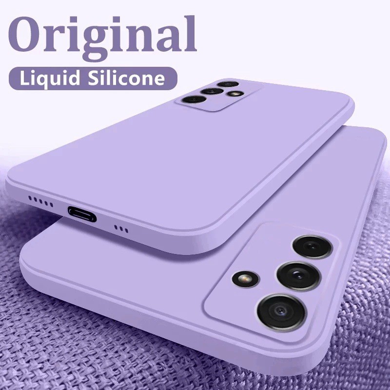 Capa de Telefone à Prova de Choque em Silicone Líquido para Samsung Galaxy A57 A37 A27 A17 A07 A56 A36 A26 A16 A06 A55 A