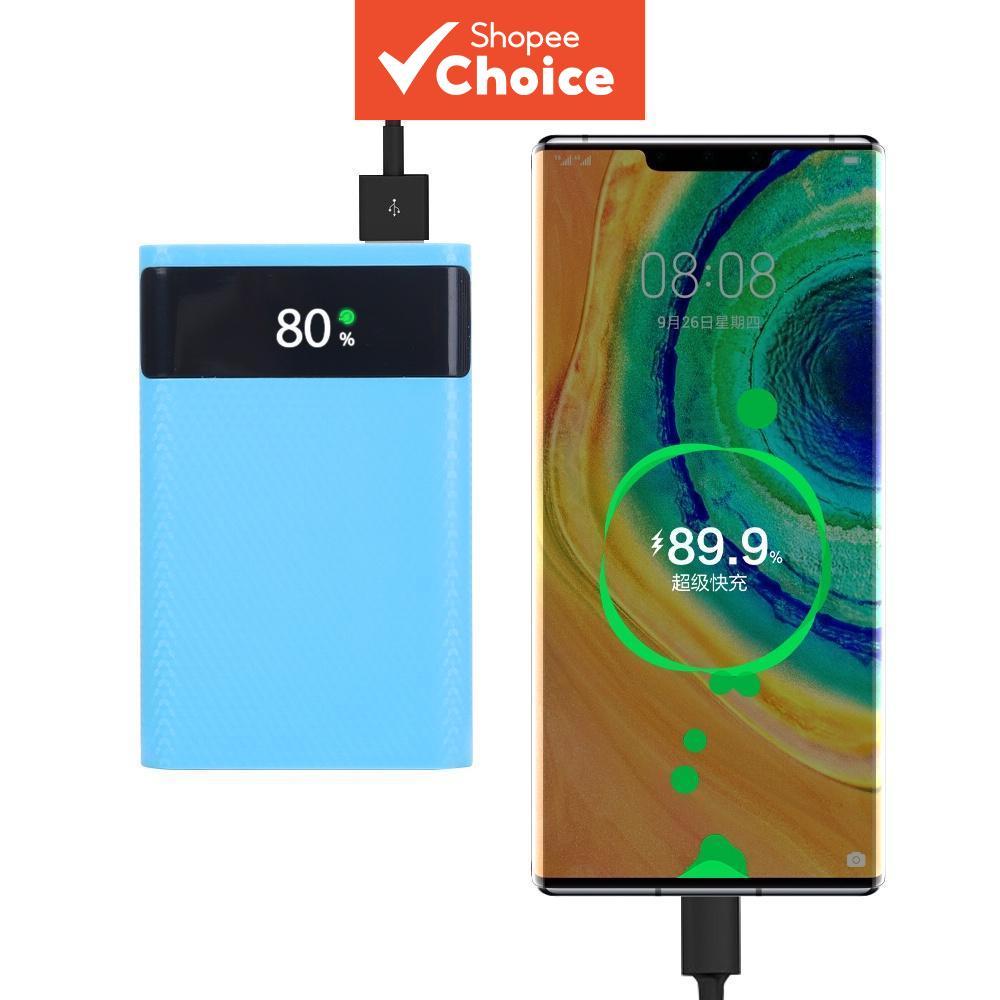 Caso De Carregamento De Bateria 18650 Rápido USB Type C Portátil Power Bank Shel