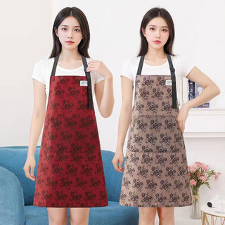Avental feminino novo estilo cozinha doméstica cozinhar à prova dwaterproof água à prova de óleo ajustável estilingue ci