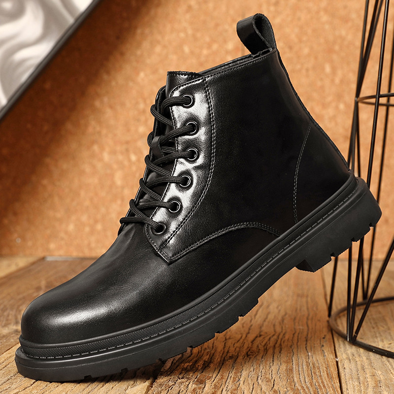 Novas botas masculinas casuais Martin botas masculinas de couro de alta qualidade ferramentas de couro genuíno botas de 