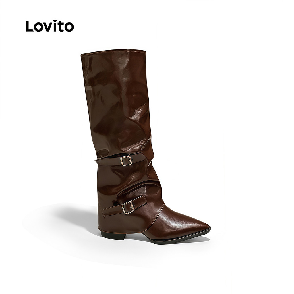 Lovito Férias Botas Femininas com Design LFA106117