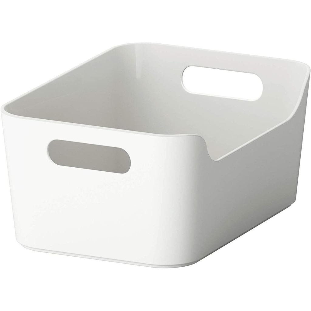 IKEA 301.550.19 VARIERA Caixa de Armazenamento Aberta para Cozinha, Branco Brilhante, Fácil de Transportar e Retirar das
