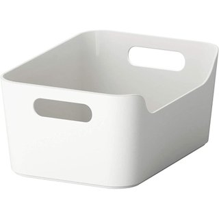 IKEA 301.550.19 VARIERA Caixa de Armazenamento Aberta para Cozinha, Branco Brilhante, Fácil de Transportar e Retirar das