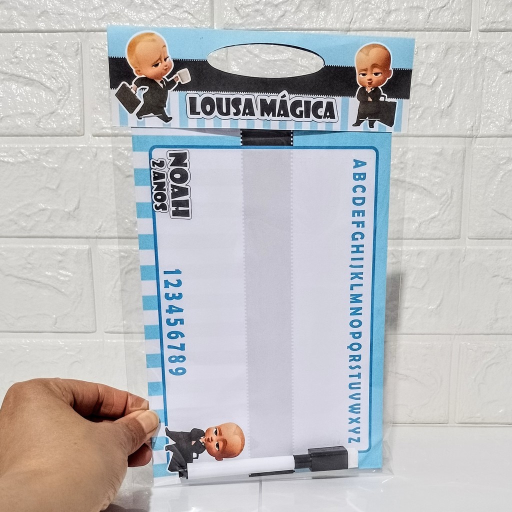 Lousa Mágica 3 em 1 PODEROSO CHEFINHO 1 Personalizada Lembrancinha Festa Infantil FAZEMOS TODOS TEMAS/ENVIO RÁPIDO