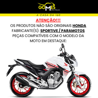 Par de Carenagem Lateral Cb 250f Twister 2016 até 2022 / Rabeta Completa Com Tampa Filtro Bateria