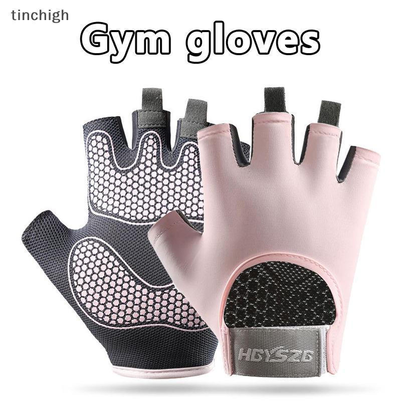 1 Par Luvas De Treino Das Mulheres Dos Homens Ginásio Levantamento Fitness Escalada Exercícios Cinto Pulso Sho Absorver