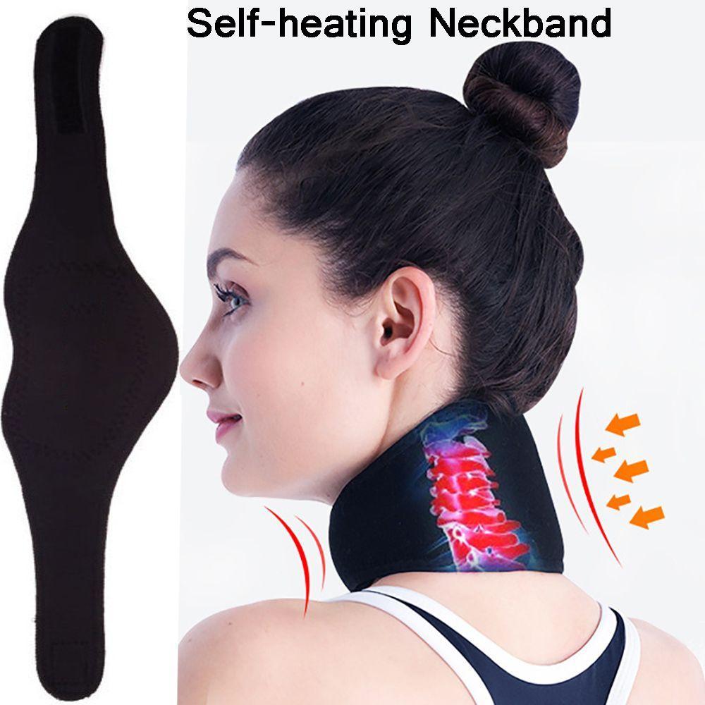 Almofada De Autoaquecimento EBUCRE Para Aliviar A Dor , Terapia De Disco Cervical De Turmalina , Massageador , Suporte D