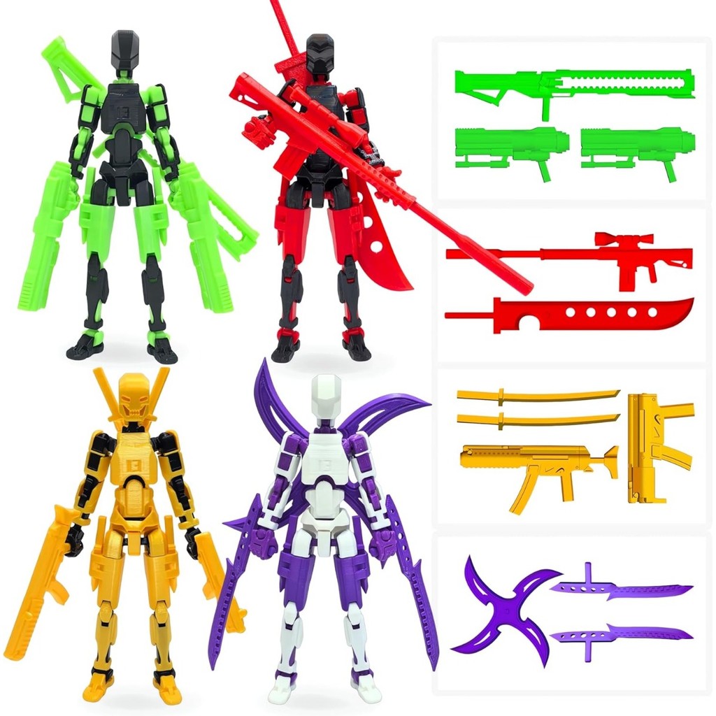 Figura De Ação T13 Robô Titan 13 Multicolorido , Manequim 13 , 3D Impresso Lucky 13 Robo Para Colecionadores , Decoraçõe