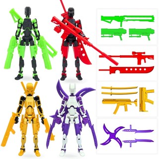 Figura De Ação T13 Robô Titan 13 Multicolorido , Manequim 13 , 3D Impresso Lucky 13 Robo Para Colecionadores , Decoraçõe
