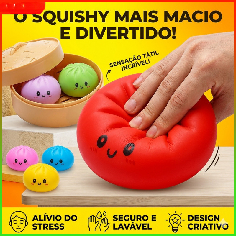 Dowmoo Bun Brinquedo Mole Lento Subindo Macio Squeeze Alívio Do Estresse Brinquedos Simulação