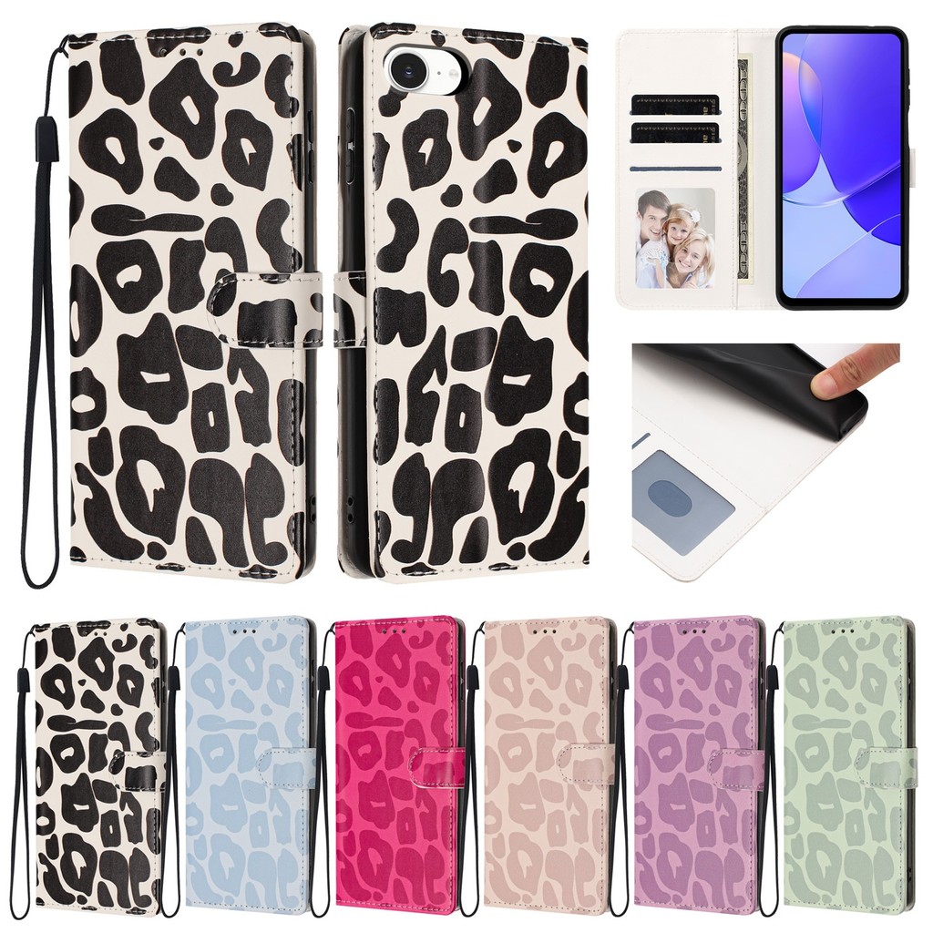 Samsung Galaxy A14 A24 A34 A54 A13 A23 A53 A73 A22 A32 A52S A51 A71 A33 Leopardo Carteira De Couro Do Plutônio Magnética