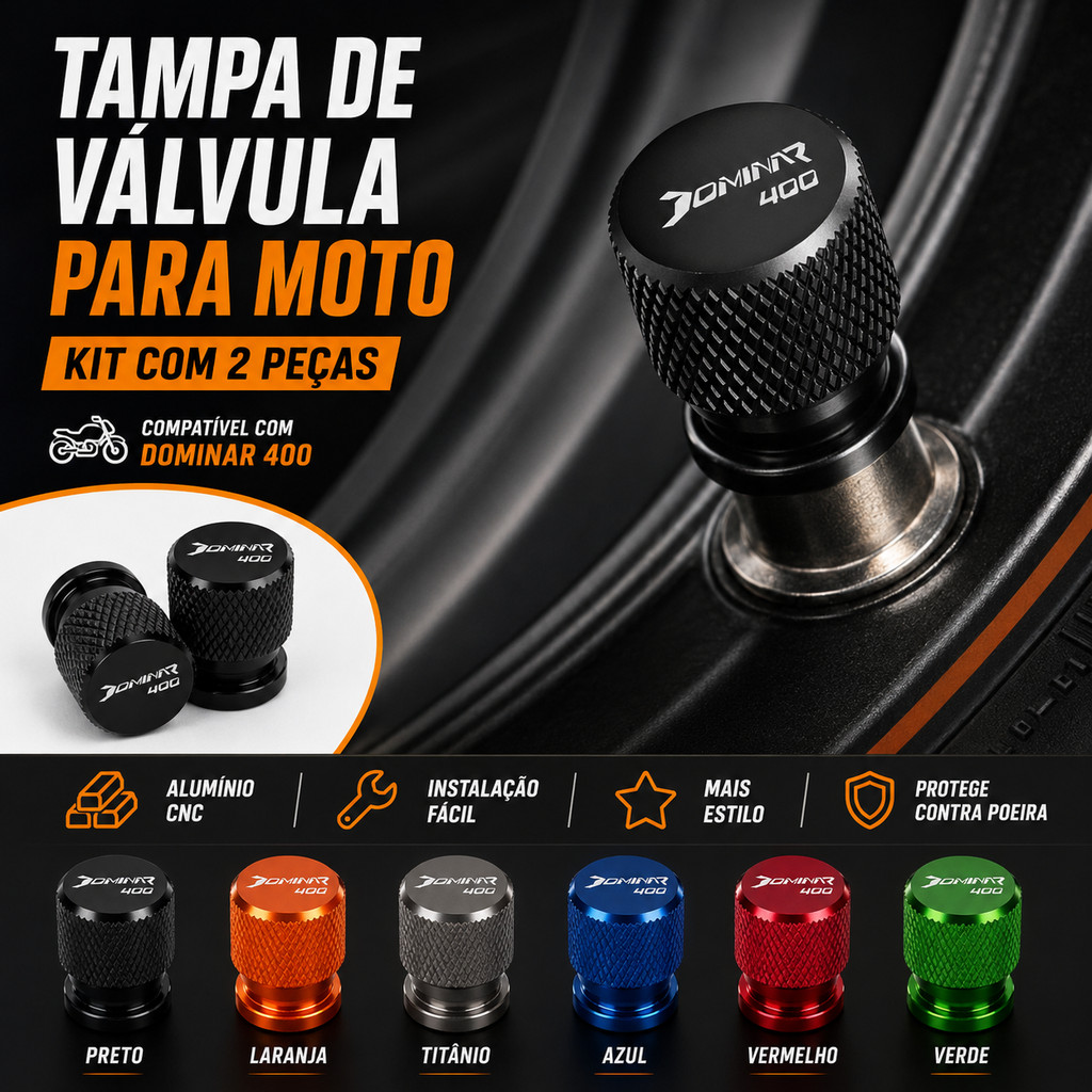 Acessórios Para Motocicleta , Tampa De Válvula De Pneu De Alumínio CNC Com Logotipo Bajaj Dominar 400 Touring 20 ENAR