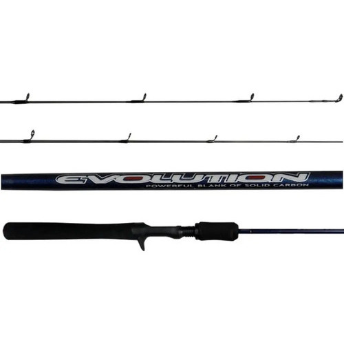 Vara de Pesca Marine Sports Evolution MS-C561M Carbono 1,68m 20lb Casting Carretilha Azul Ação Média EVA · foto 2