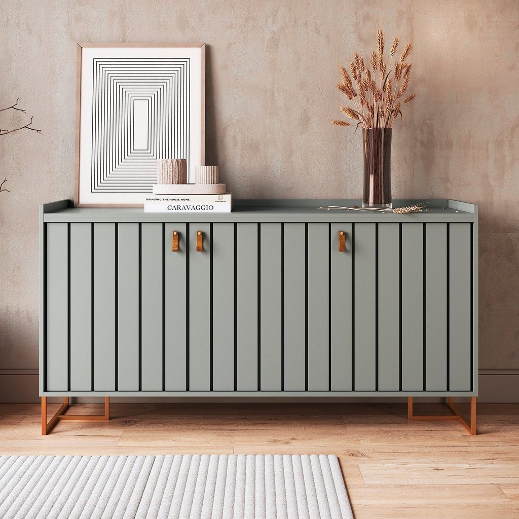 Aparador para Sala de Estar 85cm Trendy Verde/Verti