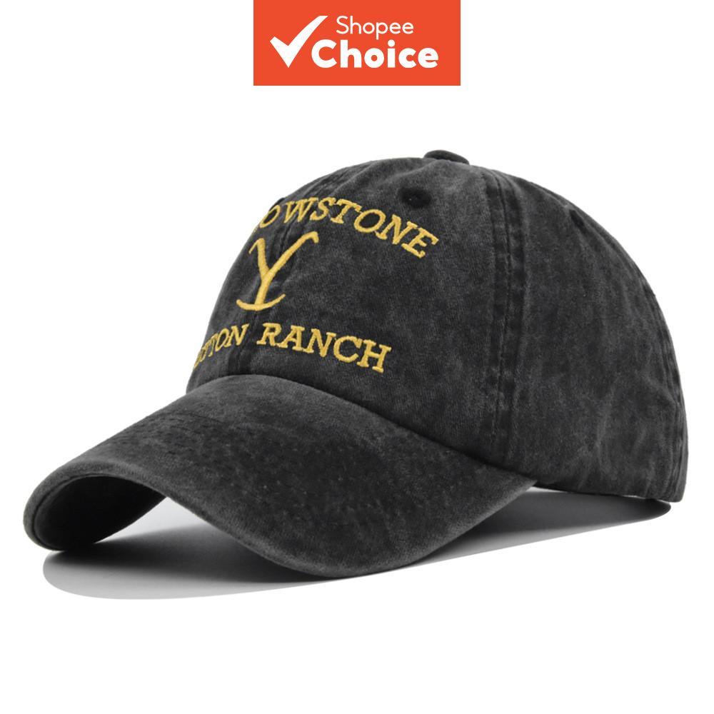 Yellowstone Dutton Ranch Cross Rabo De Cavalo Bordado Protetor Solar Angustiado Boné De Beisebol Ao Ar Livre Cor S
