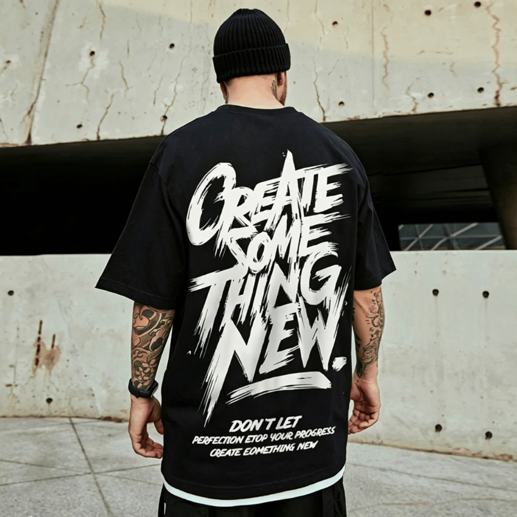 [Camiseta Premium em Algodão Puro]CC Camiseta Plus Size Oversized Estampa Vintage Americana Streetwear Hip Hop