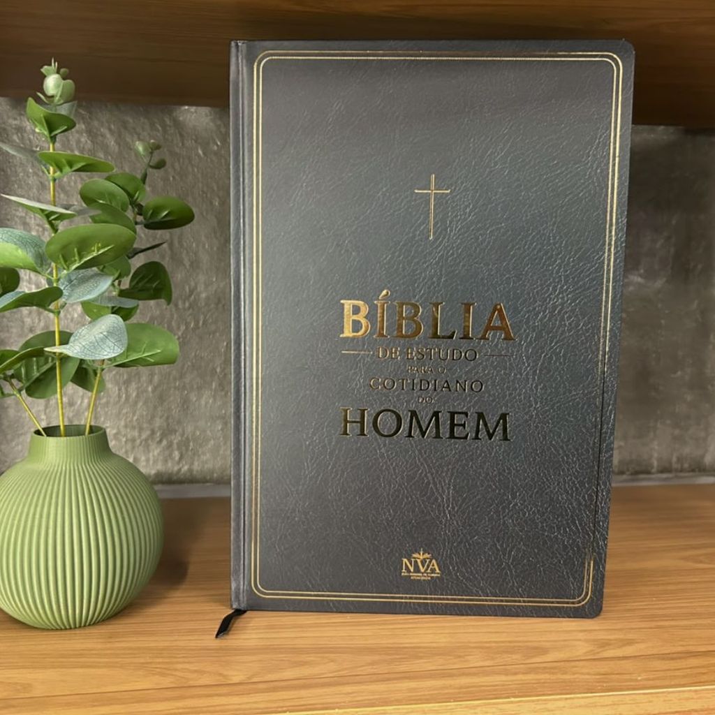 Bíblia De Estudo Para O Cotidiano Do Homem | Nva | Full Collor | Capa Dura Preta — imagem 2 de 2