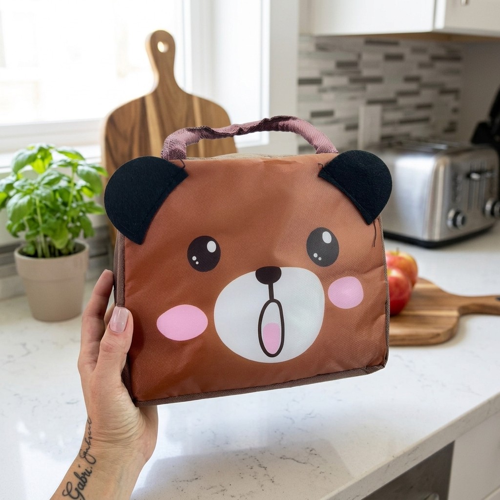 Lancheira Termica Infantil Escolar Bolsa Porta Lanche Criança Almoço Creche Passeio Desenho Animado