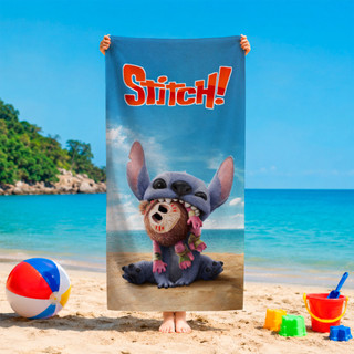 Toalha de banho e Praia Temática Personalizada Lilo Stitch Piscina Estampada ENVIO FULL IMEDIATO