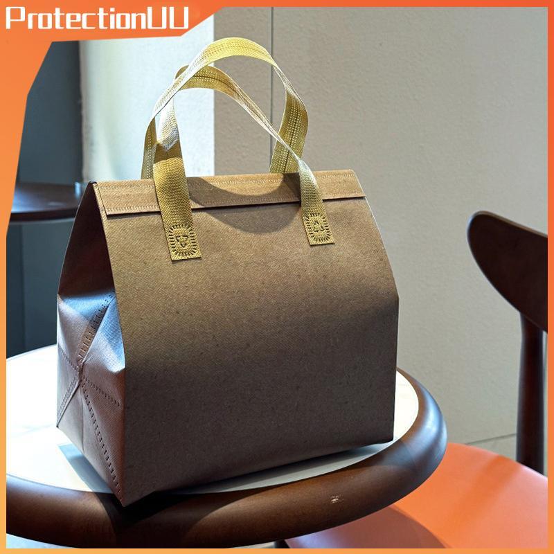 PROTE Sacos De Isolamento Não Tecido Tote Portátil Para Café Comida Bolo Bebidas Pacote Entrega Manter Quente Frio Bolsa