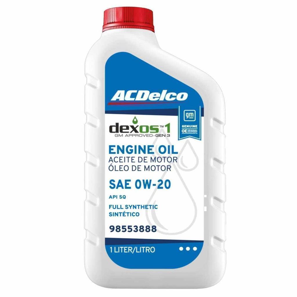 Óleo motor sint SAE 0W20 API SP DEXOS1 G3 ACDelco 98553888