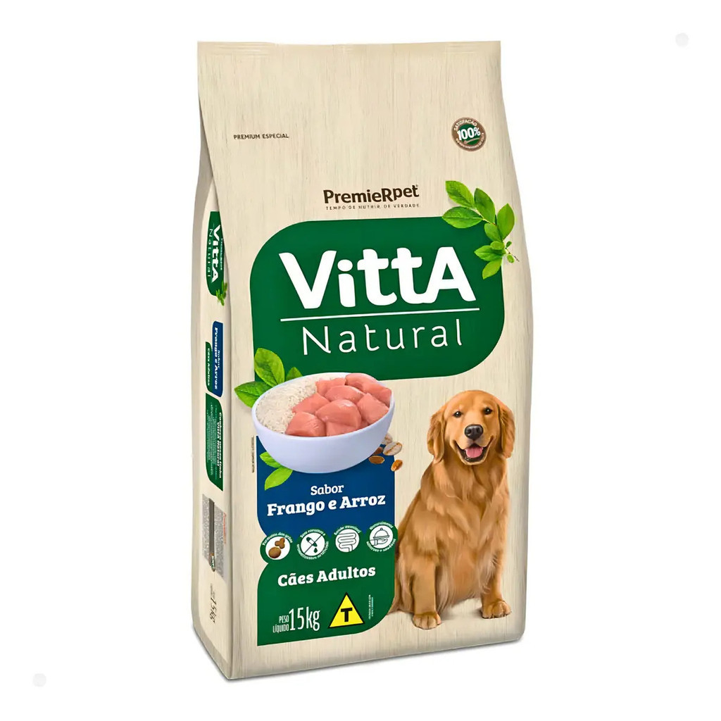 Ração Premier Pet Vitta Natural Ração Cachorro Adulto 15k