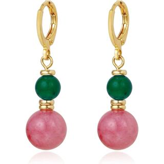 Brincos Femininos de Bruxa, Brincos de Princesa Rosa e Verde, Joias para Fantasia de Halloween, Presente para Fãs de Tea