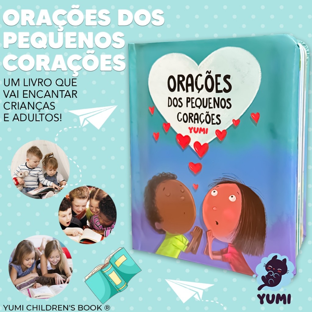 Livro Orações Dos Pequenos Corações Bíblia Infantil Orações Para Crianças | Lindas Ilustrações | Capa Dura Almofadada · foto 2