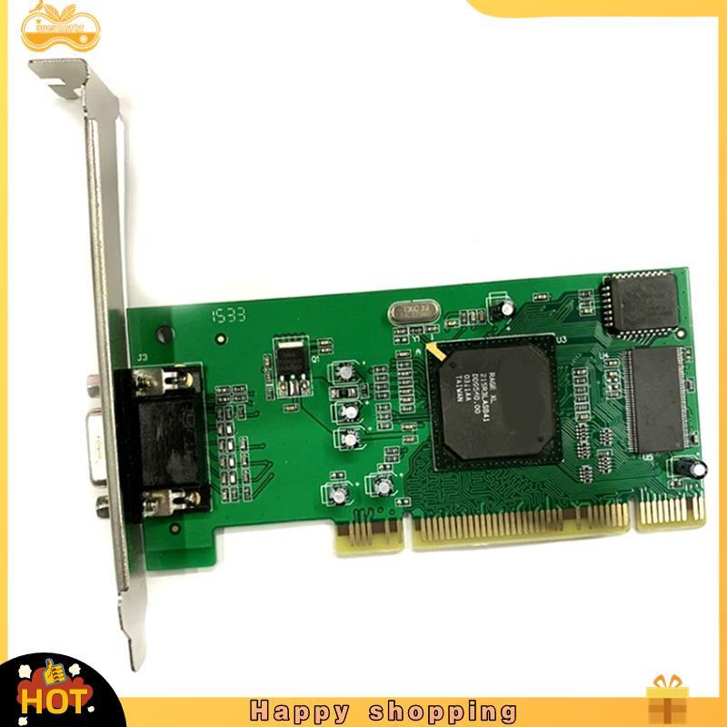 Placa Gráfica VGA PCI 8MB 32Bit Acessórios Para Computador Desktop Multi Display ATI Rage XL