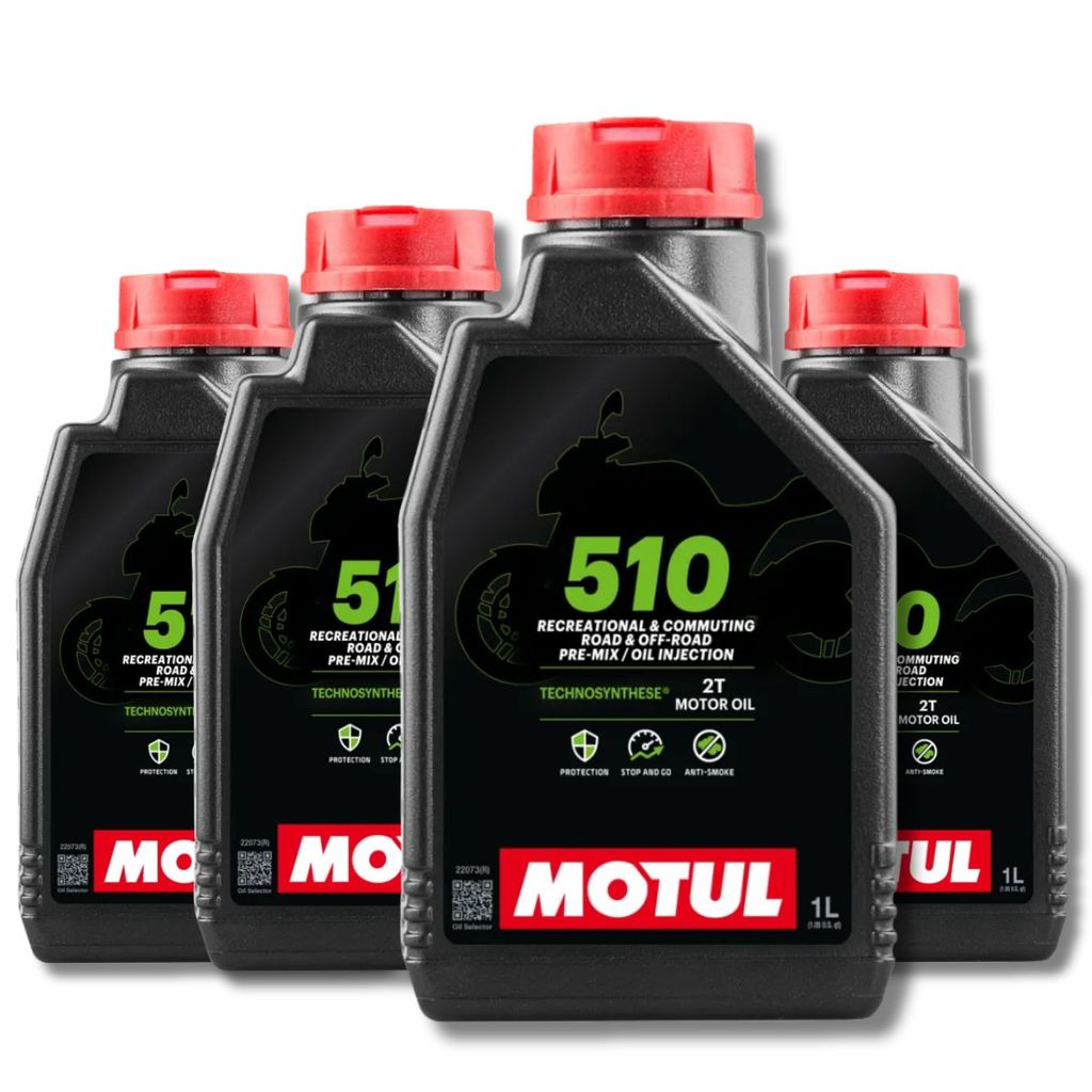 KIT ÓLEO MOTOR 2 TEMPOS MOTUL 510 4 LITROS SEMISSINTETICO ATACADO