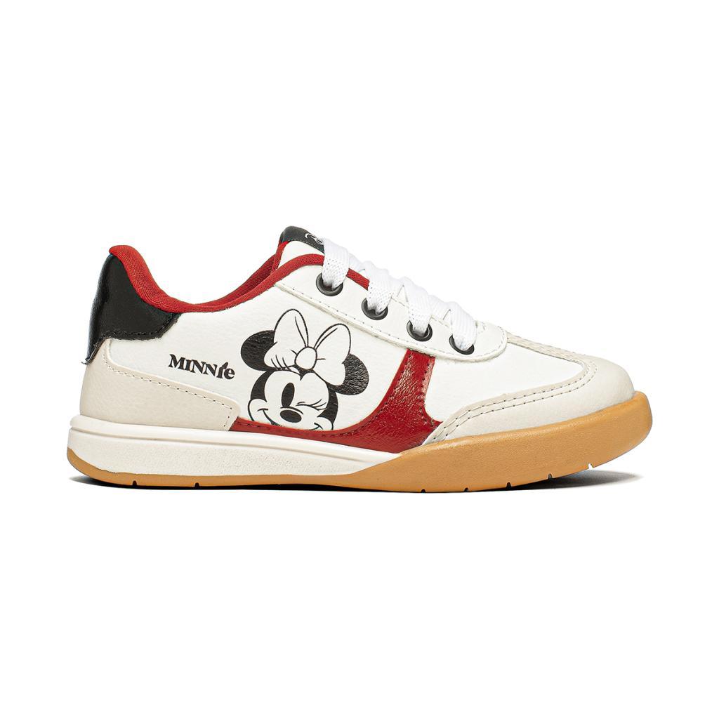 Tênis Infantil Minnie Mouse Branco Disney Casual Leve DMN23D